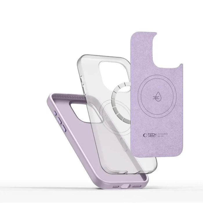 Tech-Protect Silicone Pure Magsafe iPhone 15 Pro Case - Purple - Cell phone cases and covers<<<HurtelXML