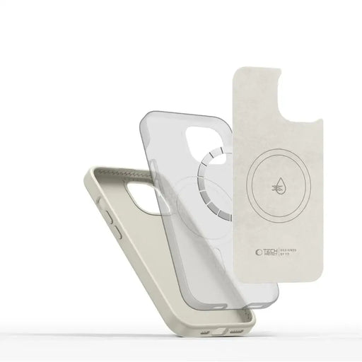 Tech-Protect Silicone PUZ MagSafe iPhone 15 Case - Beige - Cell phone cases and covers<<<HurtelXML
