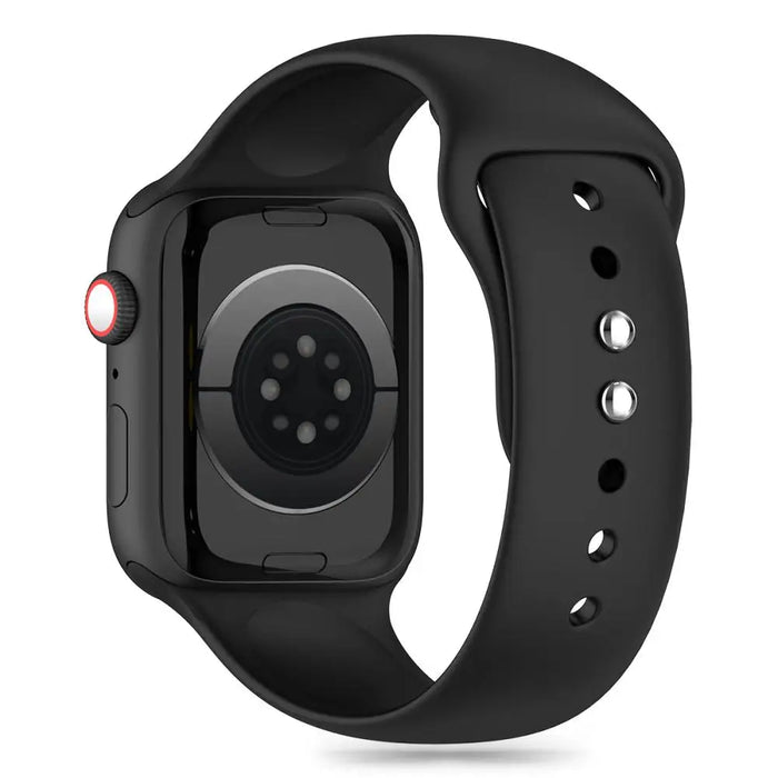 Tech-Protect Silicone Strap for Apple Watch 4 / 5 / 6 / 7 / 8 / 9 / SE / Ultra 1 / 2 (42 / 44 / 45 / 49 mm) - Black