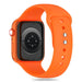 Tech-Protect Silicone Strap for Apple Watch 4 / 5 / 6 / 7 / 8 / 9 / SE / ULTRA 1 / 2 (42 / 44 / 45 / 49 mm) - Orange