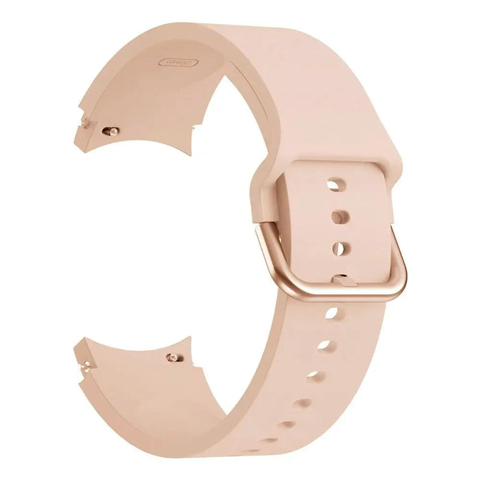 Tech-Protect Silicone Strap for Samsung Galaxy Watch 4 / 5 / 5 Pro / 6 / 7 / FE - Beige - Smartwatch straps