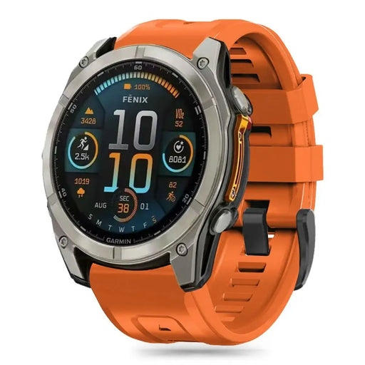 Tech-Protect Silicone Strap Garmin Fenix 5 / 6 / 6 Pro / 7 / 8 (47 mm) / E - Orange - Other cell phone