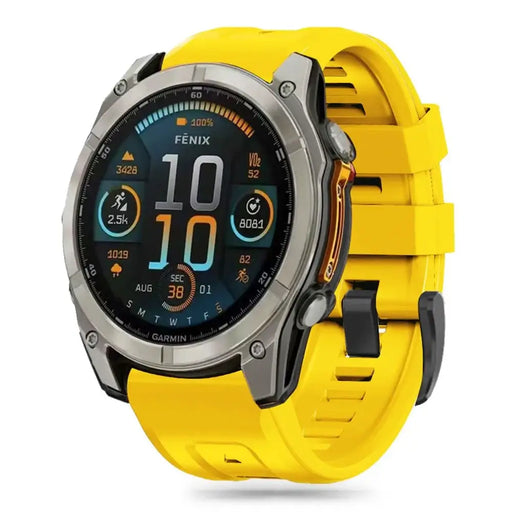 Tech-Protect Silicone Strap Garmin Fenix 5 / 6 / 6 Pro / 7 / 8 (47 mm) / E - Yellow - Other cell phone
