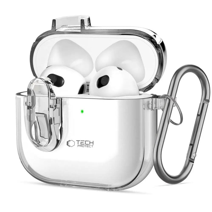 Tech-Protect Slim Hook Case for AirPods 4 - Clear - Cell phone cases and covers<<<HurtelXML