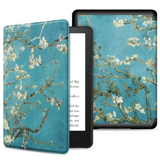 Tech-Protect SmartCase for Kindle 11’’ 2022 - Blue with Sakura Flowers - Cell phone cases and covers<<<HurtelXML