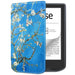 Tech-Protect SmartCase for PocketBook Verse / Verse Pro - Blue with Sakura Flowers - Cell phone cases