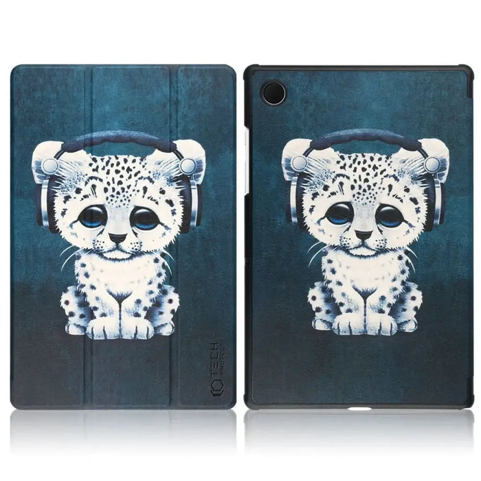 Tech-Protect SmartCase for Samsung Galaxy Tab A8 10.5 X200 / X205 - Blue with Cat - Cell phone cases