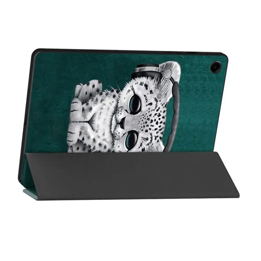Tech-Protect SmartCase for Samsung Galaxy Tab A9+ 11’’ X210 / X215 / X216 - blue with cat - Cell phone cases