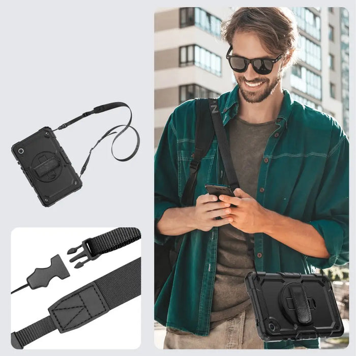 Tech-Protect Solid360 Case for Samsung Galaxy Tab A9 8.7 X110 / X115 - Black - Cell phone cases and covers<<<HurtelXML