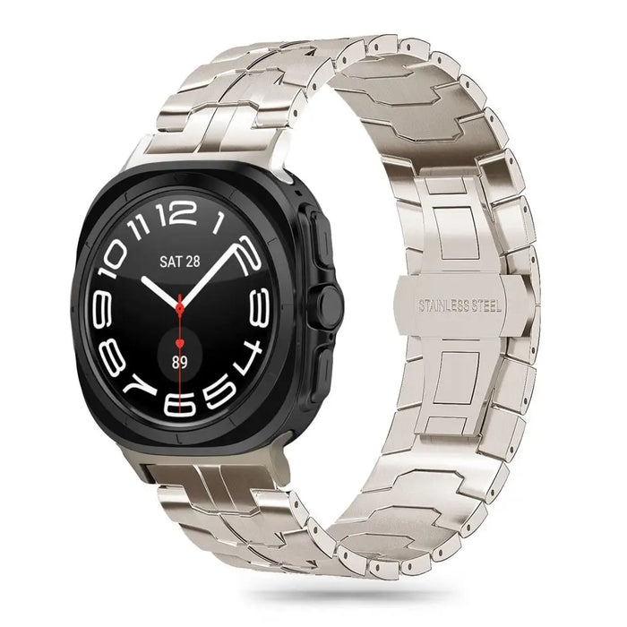 Tech-Protect Stainless Line strap for Samsung Galaxy Watch Ultra (47 mm) - titanium - Other cell phone