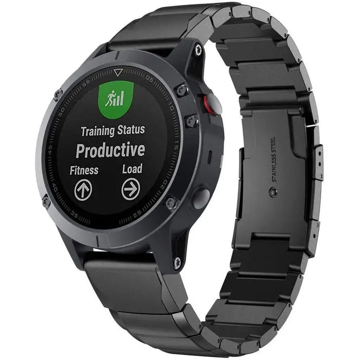 Tech-Protect SteelBand Bracelet for Garmin Fenix 3 / 5X / 3HR / 5X Plus / 6X / 6X Pro / 7X - Black - Other cell phone