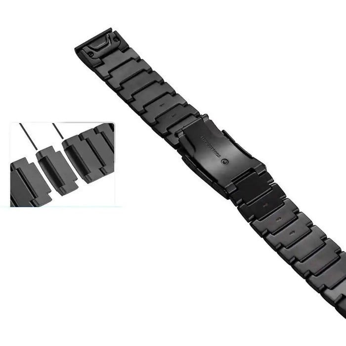 Tech-Protect SteelBand Bracelet for Garmin Fenix 3 / 5X / 3HR / 5X Plus / 6X / 6X Pro / 7X - Black - Other cell phone