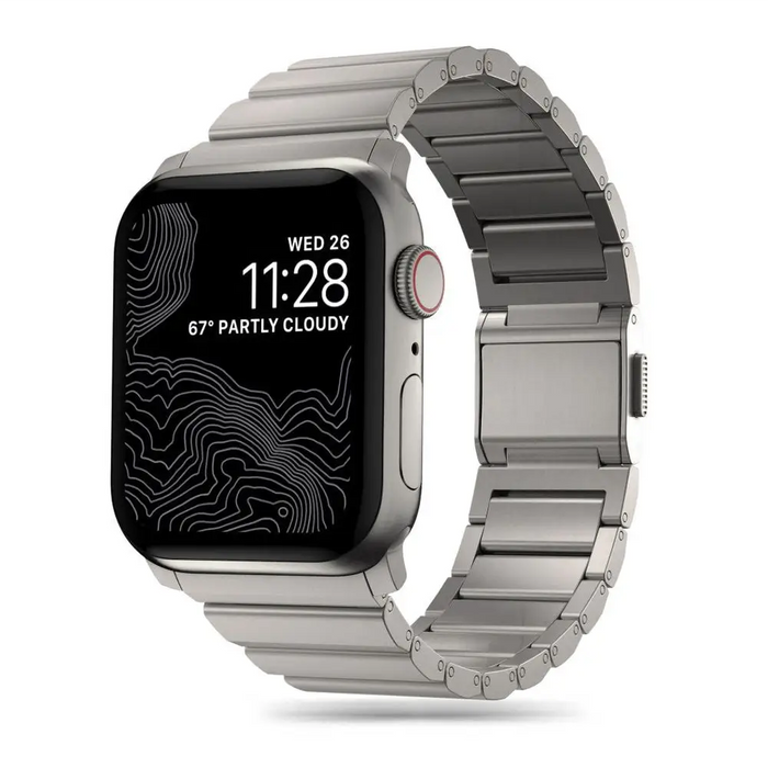 Tech-Protect SteelBand for Apple Watch 4 / 5 / 6 / 7 / 8 / 9 / SE / Ultra 1 / 2 (42/44/45/49 mm) - titanium - Other