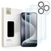 Tech-Protect Supreme Set for iPhone 15 Pro 2x tempered glass for display / tempered glass for camera - Cell phone