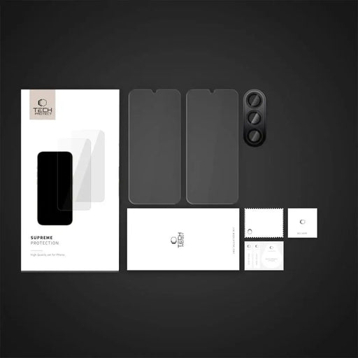 Tech-Protect Supreme Set Tempered Glass for Samsung Galaxy A16 4G / 5G - Transparent - Cell phone tempered