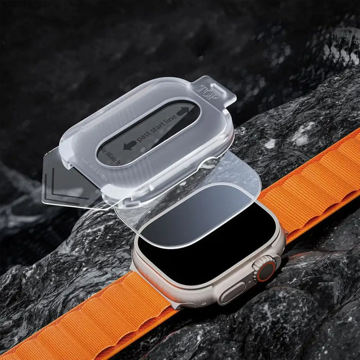 Tech-Protect Supreme Tempered Glass SET 2-PACK for Apple Watch Ultra 1/2 (49MM) - Clear - Cell phone tempered