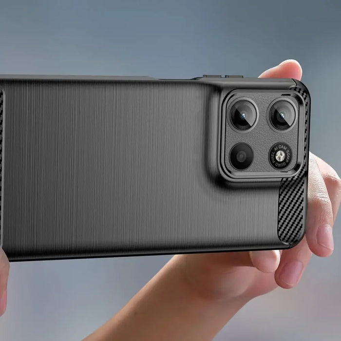 Tech-Protect TPUCarbon Case for Motorola Moto G15 / G15 Power - Black - Cell phone cases and covers<<<HurtelXML