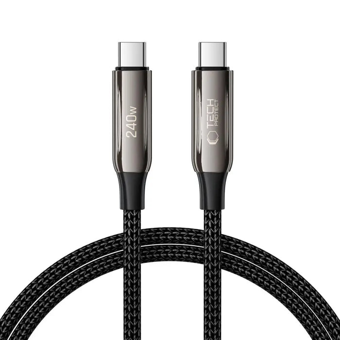 Tech-Protect UB10T Ultraboost USB-C PD240W/QC4.0 Cable 100cm - Black - Cables and tapes<<<HurtelXML