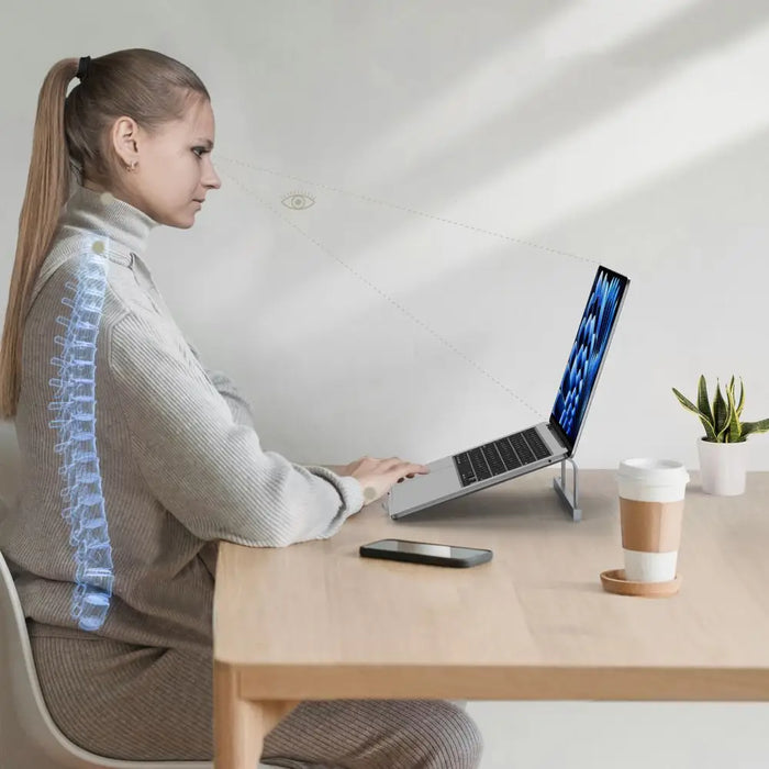 Tech-Protect ULS100 Universal Laptop Stand for up to 16’’ - Gray - Stands and tables for laptops<<<HurtelXML