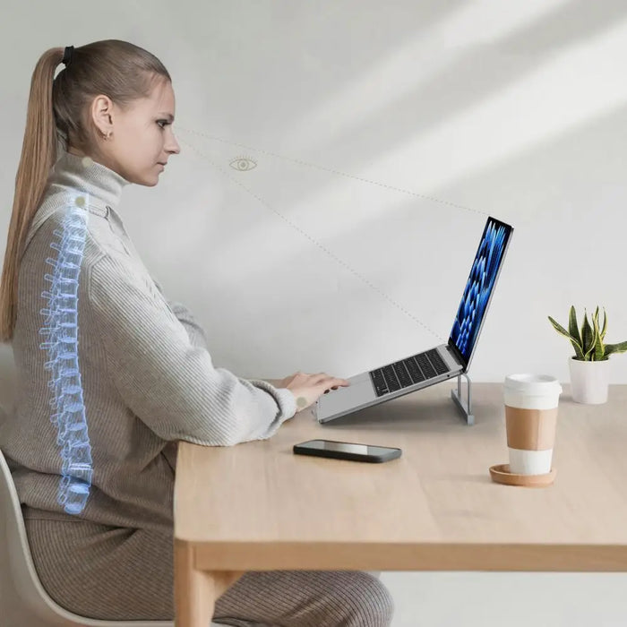 Tech-Protect ULS100 universal stand for laptops up to 16’’ - silver - Stands and tables for laptops<<<HurtelXML