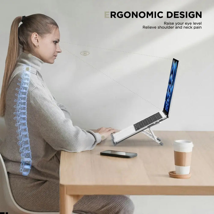 Tech-Protect ULS300 Laptop Stand - Silver - Stands and tables for laptops<<<HurtelXML