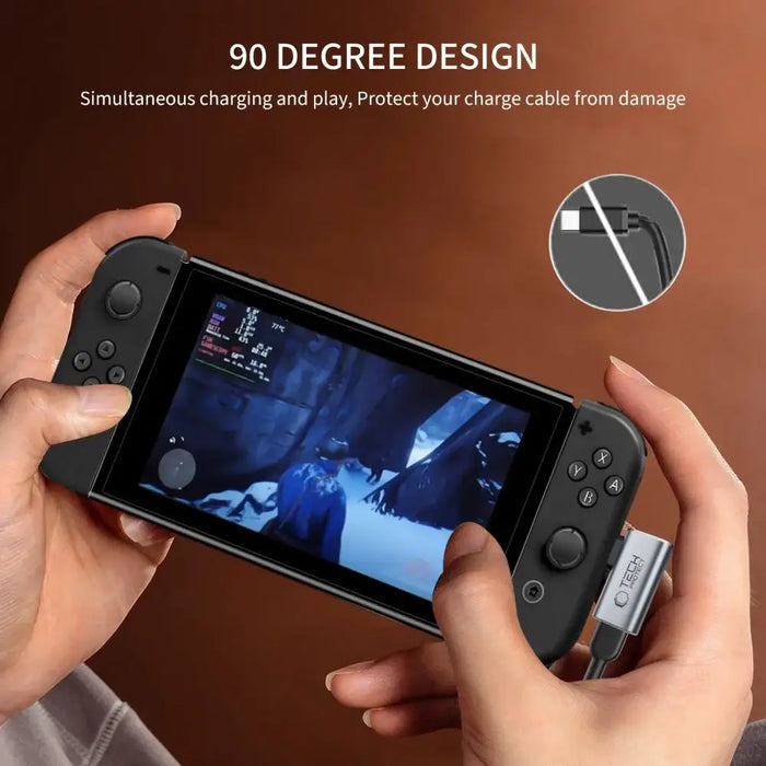 Tech-Protect Ultraboost AA01 USB-C Angled Adapter - Gray - USB adapters<<<HurtelXML