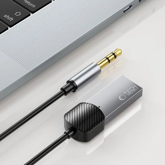 Tech-Protect UltraBoost audio adapter mini jack 3.5mm (male) / Bluetooth - gray - Audio adapters<<<HurtelXML