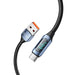 Tech-Protect UltraBoost Cable with LED Display USB-C / USB-A 66W 6A 2m - Blue - Cell phone cables<<<HurtelXML