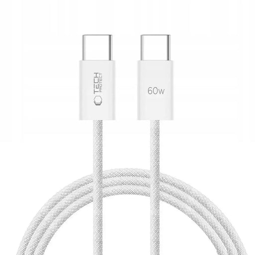 Tech-Protect UltraBoost Classic USB-C / USB-C PD 60W 3A 2m cable - white - Cell phone cables<<<HurtelXML