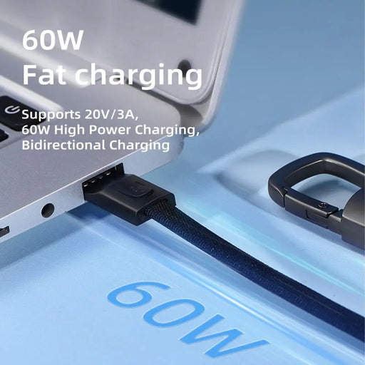 Tech-Protect Ultraboost DNA Cable with Keychain USB-C PD 60W / 3A - Gray - Cables and tapes<<<HurtelXML