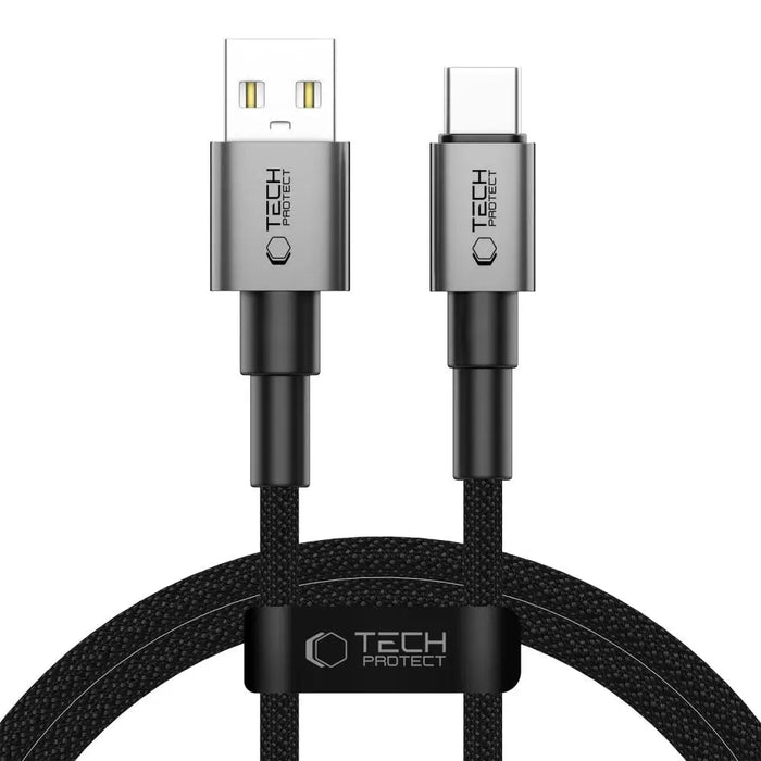 Tech-Protect UltraBoost DNA USB-A / USB-C Cable 15W/3A 100cm - Gray - Cables and tapes<<<HurtelXML
