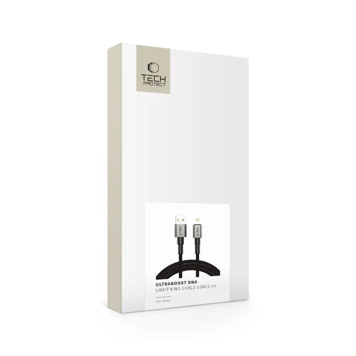 Tech-Protect UltraBoost DNA USB-A / Lightning cable 15W/2.4A 200 cm - gray - Cables and tapes<<<HurtelXML