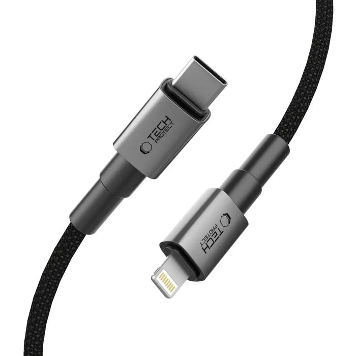 Tech-Protect UltraBoost DNA USB-C / Lightning PD27W/3A cable 100 cm - gray - Cables and tapes<<<HurtelXML