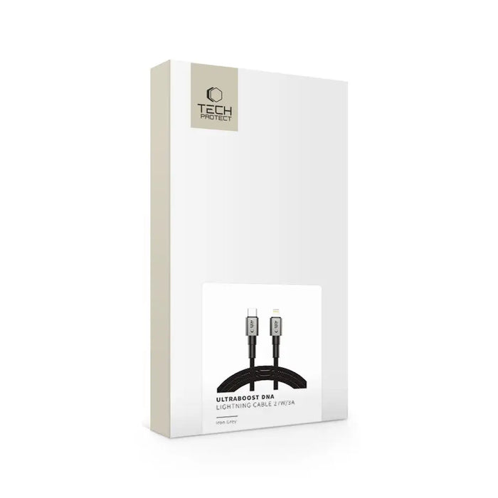 Tech-Protect Ultraboost DNA USB-C / Lightning PD27W/3A cable 200 cm - gray - Cables and tapes<<<HurtelXML