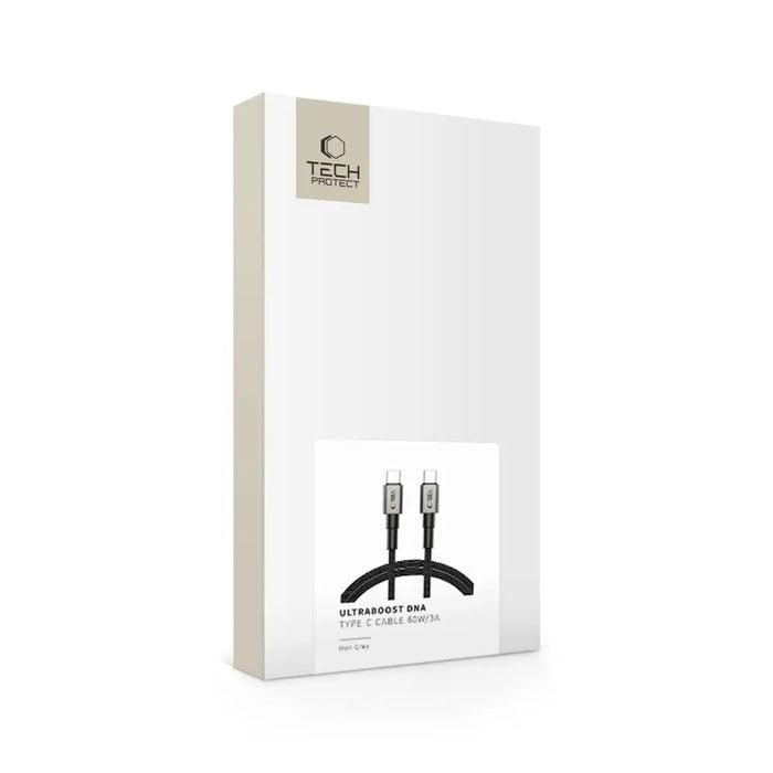 Tech-Protect UltraBoost DNA USB-C PD60W/3A Cable 100cm - Gray - Cables and tapes<<<HurtelXML