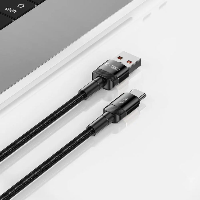 Tech-Protect UltraBoost Evo USB-C / USB-A cable 100W 5A 2m - black - Cell phone cables<<<HurtelXML