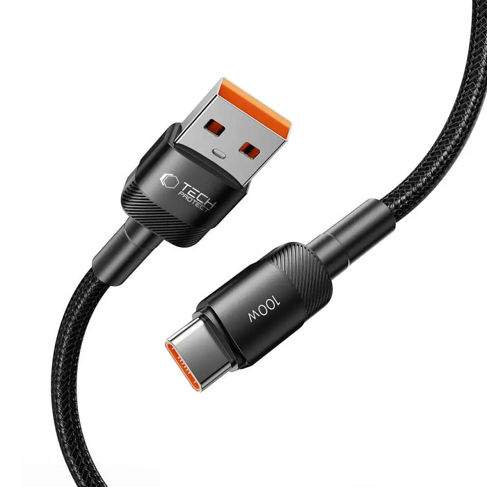 Tech-Protect UltraBoost Evo USB-C / USB-A cable 100W 5A 2m - black - Cell phone cables<<<HurtelXML