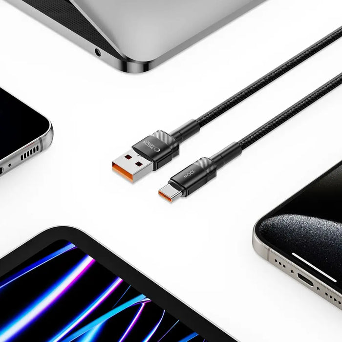 Tech-Protect UltraBoost Evo USB-C / USB-A cable 100W 5A 2m - black - Cell phone cables<<<HurtelXML