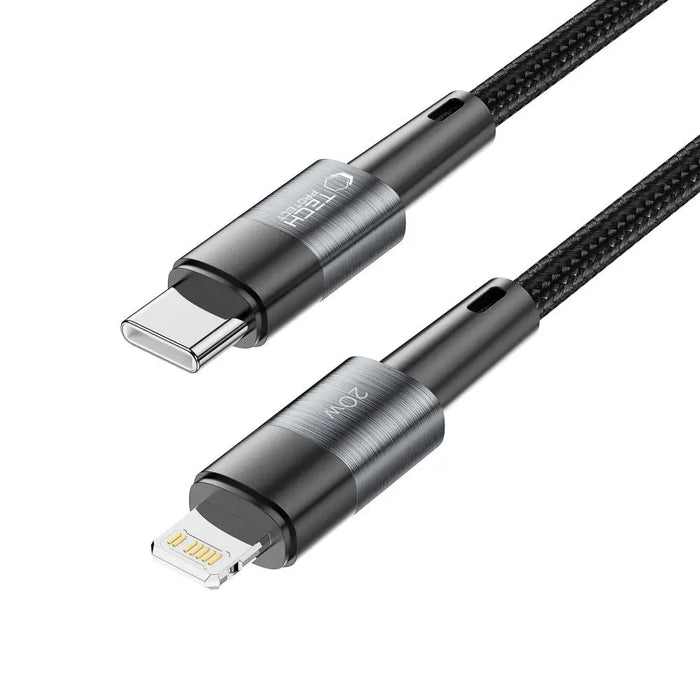Tech-Protect UltraBoost Lightning / USB-C PD cable 20W 3A 1m - gray - Cell phone cables<<<HurtelXML