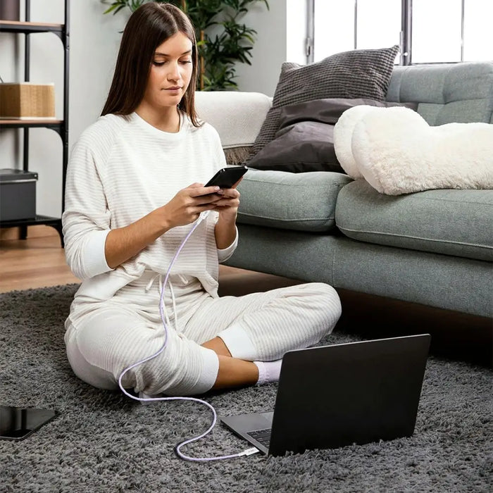 Tech-Protect Ultraboost Lite Lightning Cable PD60W/3A 2m - Purple - Cables and tapes<<<HurtelXML