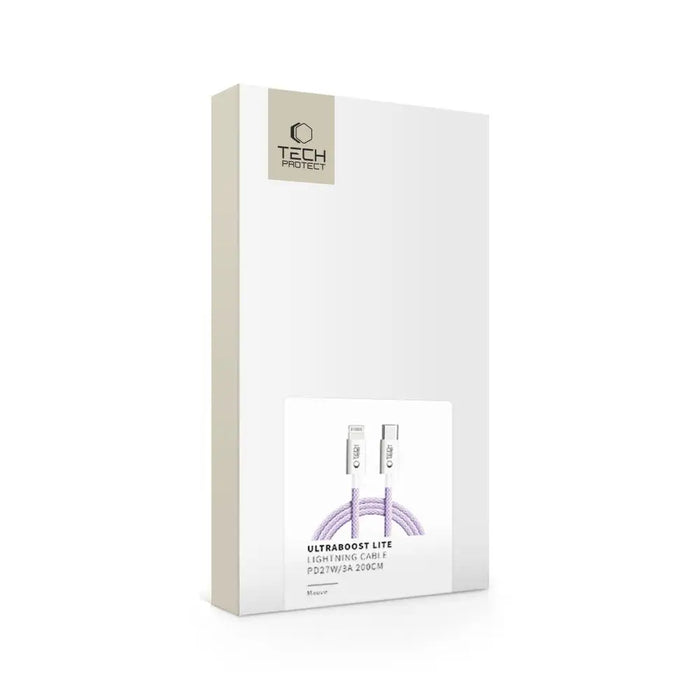 Tech-Protect Ultraboost Lite Lightning Cable PD60W/3A 2m - Purple - Cables and tapes<<<HurtelXML