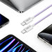 Tech-Protect Ultraboost Lite USB-C PD60W/3A Cable 1m - Purple - Cables and tapes<<<HurtelXML
