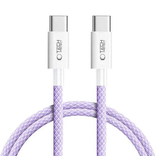 Tech-Protect Ultraboost Lite USB-C PD60W/3A Cable 1m - Purple - Cables and tapes<<<HurtelXML