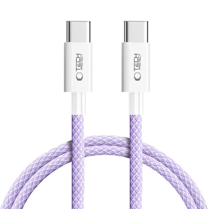 Tech-Protect Ultraboost Lite USB-C PD60W/3A Cable 1m - Purple - Cables and tapes<<<HurtelXML