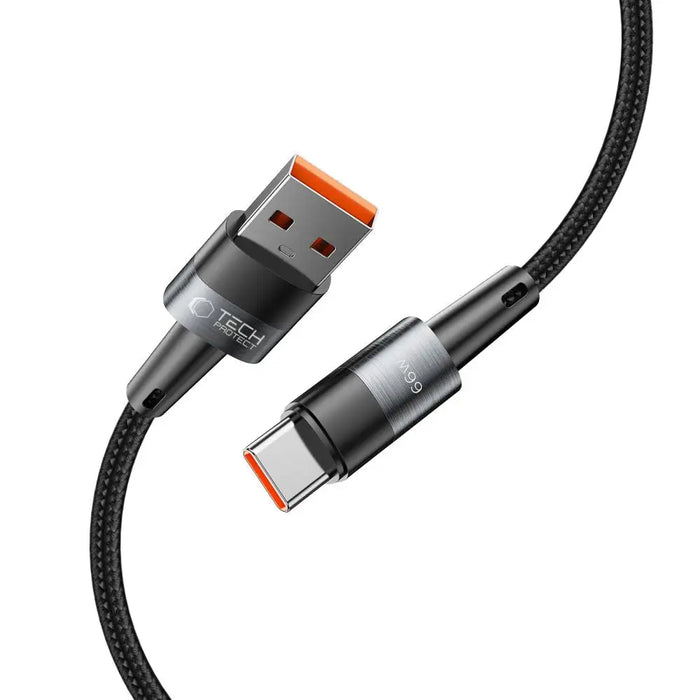 Tech-Protect UltraBoost USB-C / USB-A Cable 66W 6A 0.25m - Gray - Cell phone cables<<<HurtelXML