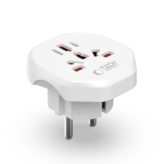 Tech-Protect Universal Travel Adapter to EU - white - Cables and tapes<<<HurtelXML