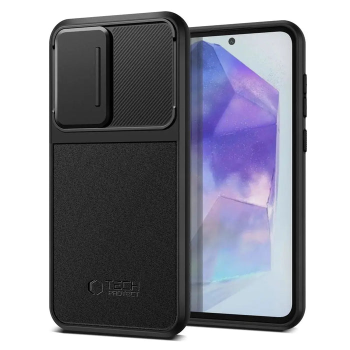Tech-Protect Velar Cam+ Case for Samsung Galaxy A55 5G - Black - Cell phone cases and covers<<<HurtelXML