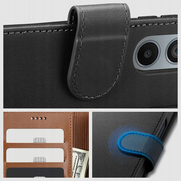 Tech-Protect Wallet Case for Motorola EDGE 50 NEO - Black - Cell phone cases and covers<<<HurtelXML
