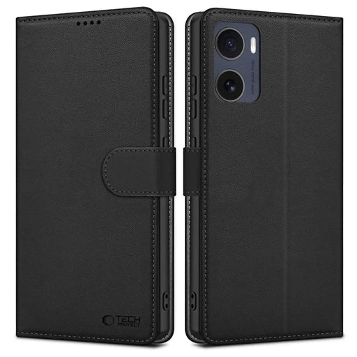 Tech-Protect Wallet Case for Motorola Moto G05 / E15 - Matte Black - Cell phone cases and covers<<<HurtelXML