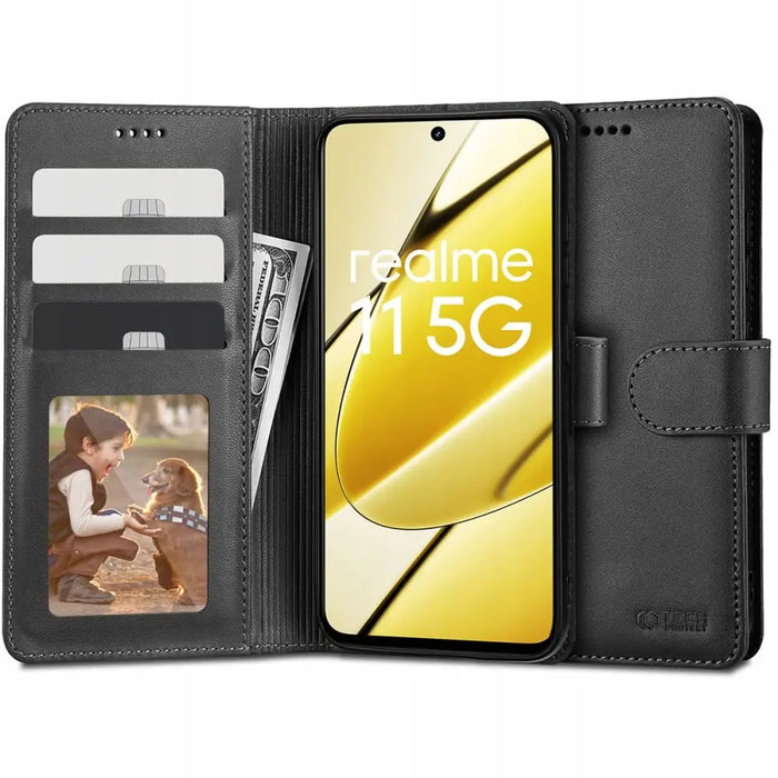 Tech-Protect Wallet Case for Realme 11 5G - Black - Cell phone cases and covers<<<HurtelXML